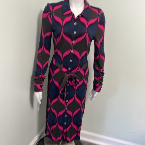 Boden Carnaby Shirtdress | Retro Mod 60’s Print - Picture 2 of 8